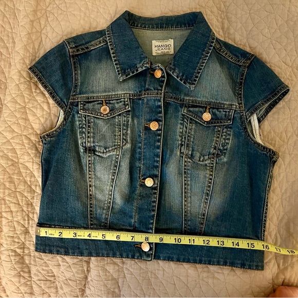Mango MNG Denim vest (Denim jacket), size M - Picture 5 of 8